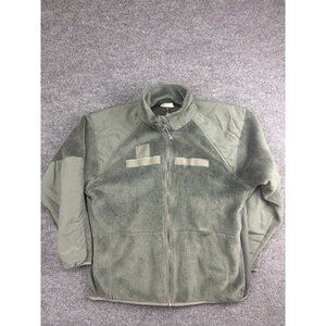 US Military Gen III Fleece Jacket Cold Weather Men's Large Regular Green Zip Up